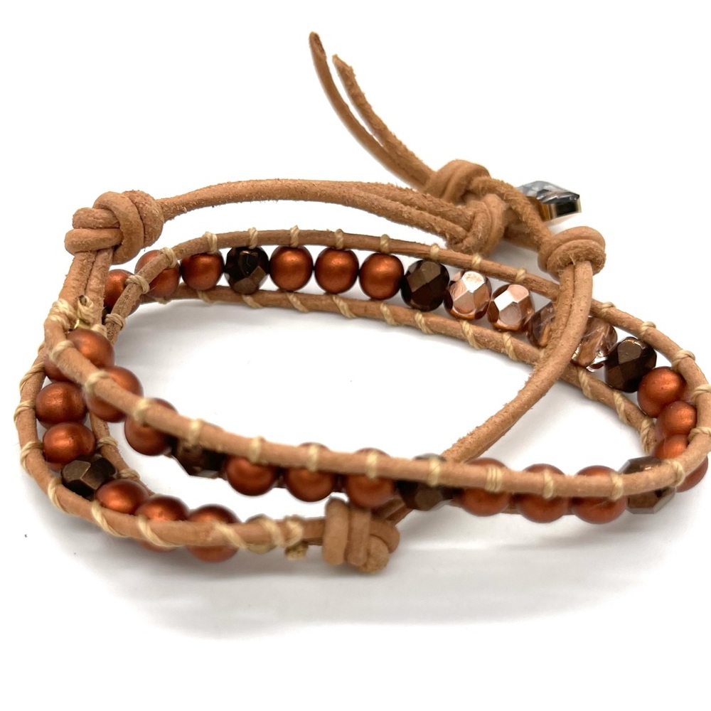 Friendship Leather Double loop Bracelet